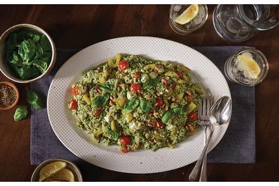 Orzo Salad with Basil Pesto