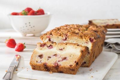 Strawberries and Cream Loaf