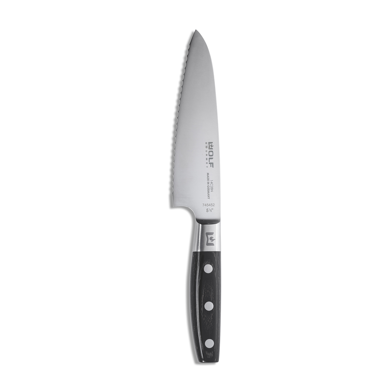 Cutlery-Pro Serrated Utility Knife Set of 2, NSF, German Carbon Steel,  5-Inch Blade, n/a - Kroger