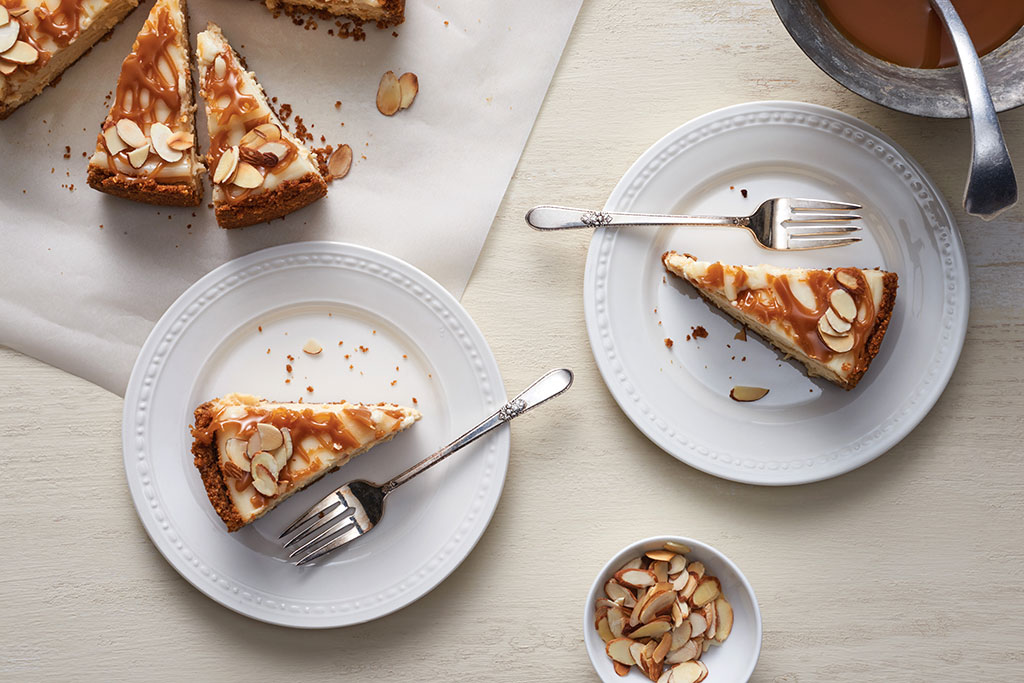 Toffee Almond Cheesecake